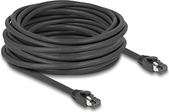 Kabllo rrjeti DeLOCK RJ45 Cat8.1 S/FTP, 10m, 40Gbps, e zezë