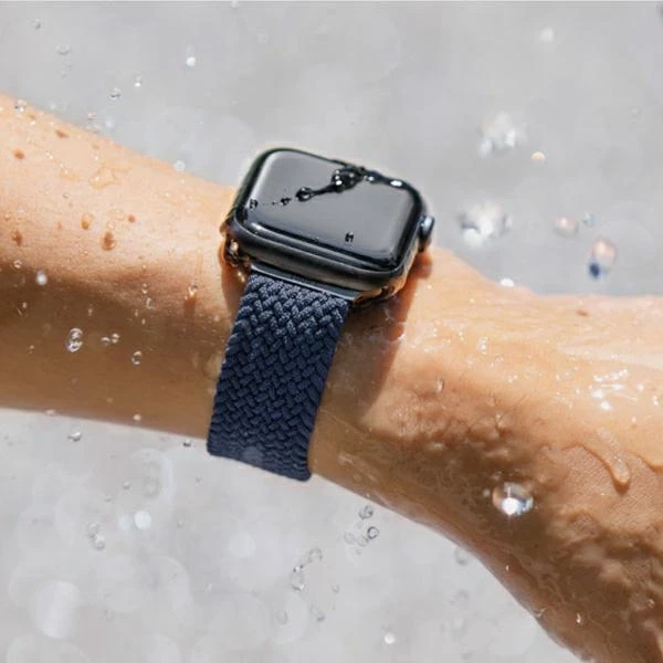 Rrip për Apple Watch UNIQ Aspen, 38/40/41mm, i thurur, Blu