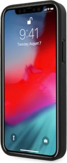 Mbështjellës Mercedes MEHCP12LCDOBK për iPhone 12 Pro Max, lëkurë natyrale, i zi