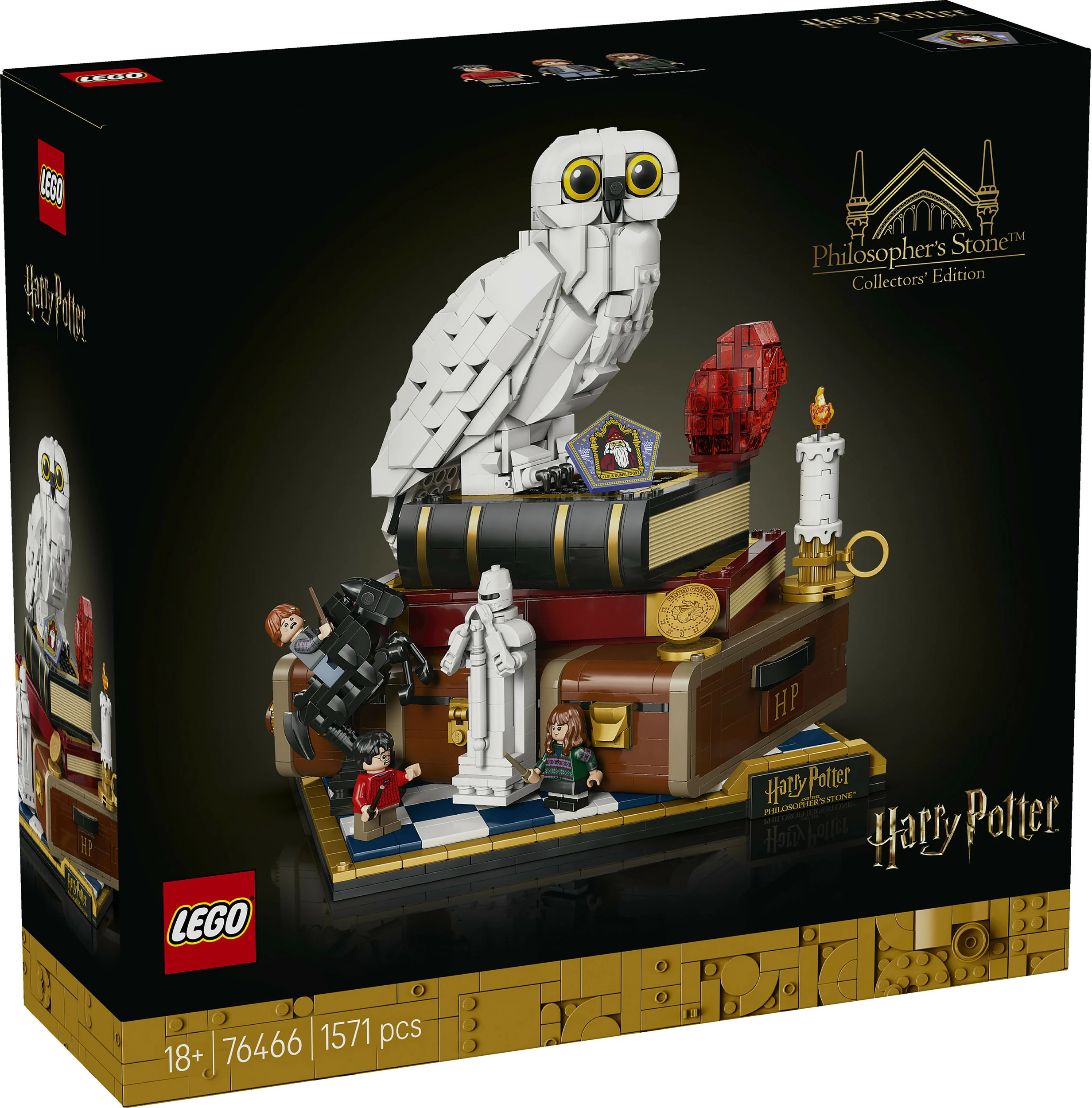 Set ndërtimi LEGO Harry Potter 76466 Philosopher's Stone Collectors' Edition, 1571 pjesë, 18+, multikolor