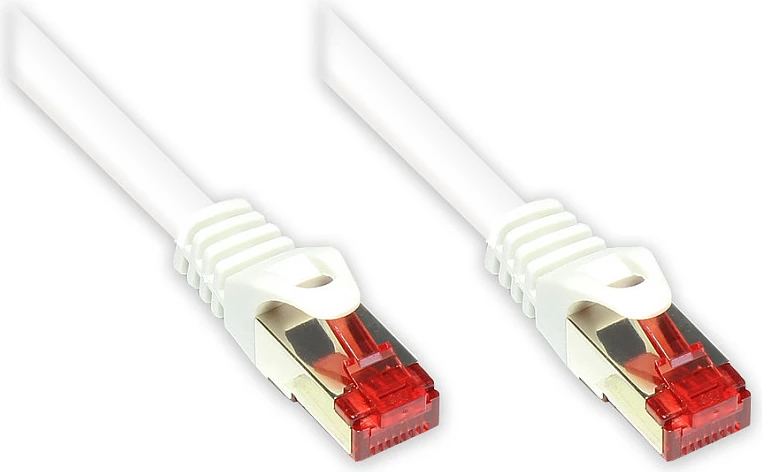 Kabllo rrjeti GoodConnections Alcasa 8060-010W, Cat6 S/FTP, 1 m, RJ45, e bardhë