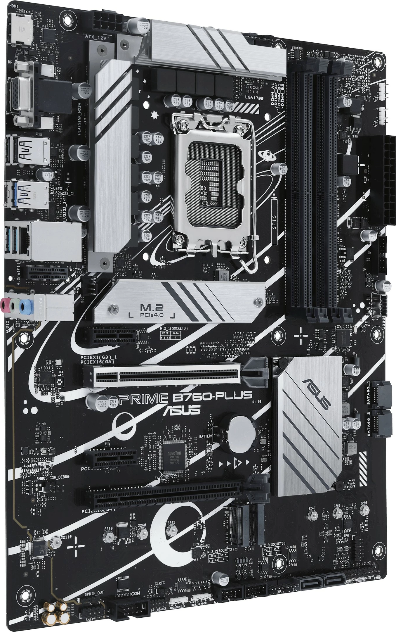 Pllakë amë ASUS PRIME B760-PLUS, Intel, LGA 1700, DDR5-SDRAM, 192 GB
