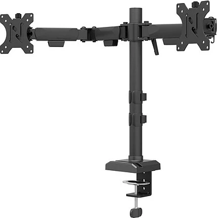 Krah monitori Neomounts NERO DS60-600BL2, për 2 monitorë 10-32", VESA 75x75/100x100, i zi