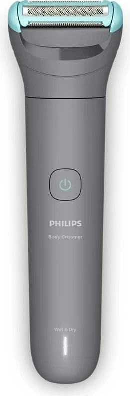Makinë rroje trupi Philips BG3485/15, Triple Protect, bateri e integruar, Wet & Dry, karikim 8 orë, gri, set me 3 krehra + kabllo USB + çantë