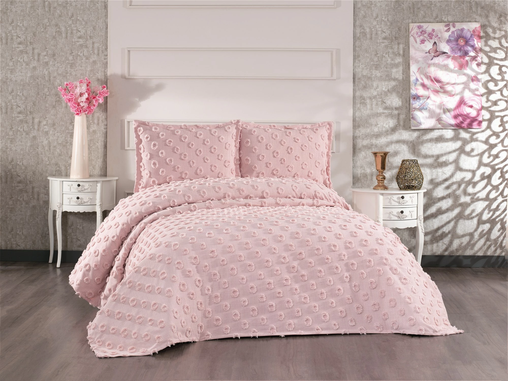 Set mbulesë dysheku dopio, Hayal, ngjyrë pluhur