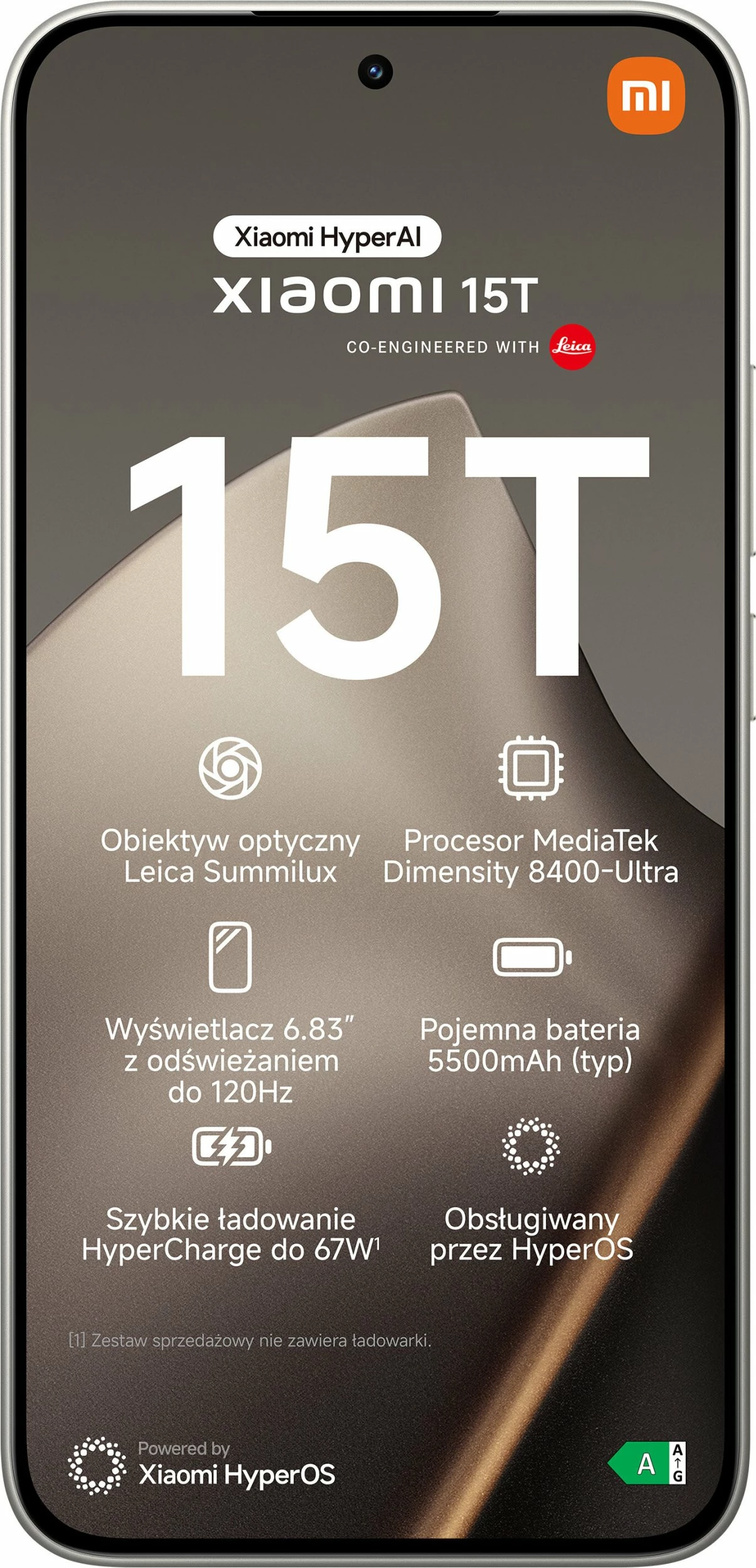 Celular Xiaomi 15T (MZB0KYHEU) 5G 12GB/512GB Gri
