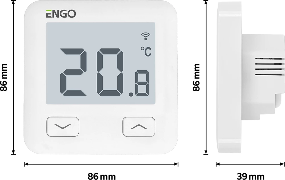 Termostat dhome ENGO E10W230 ( me telefon)