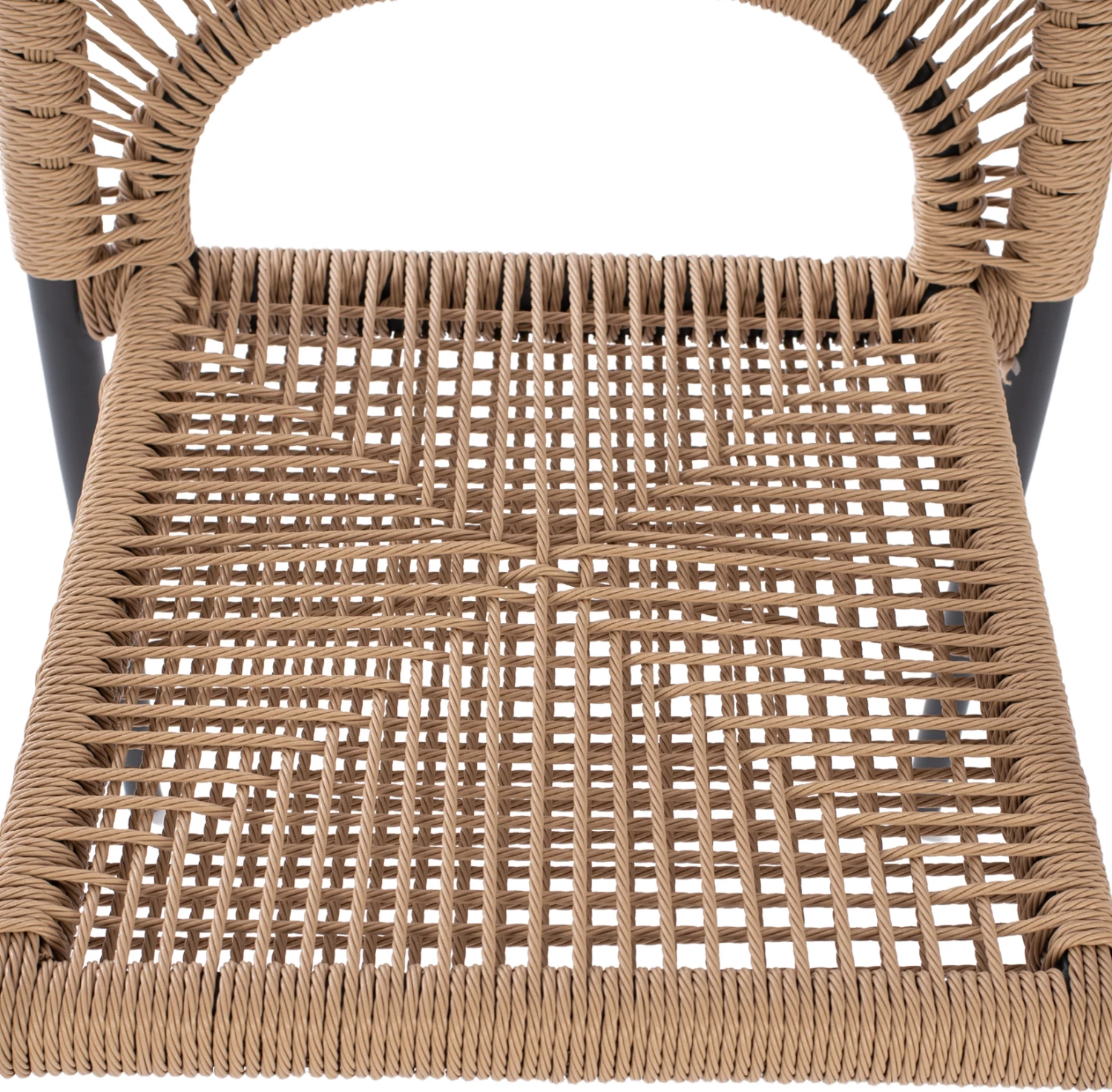 Karrige alumini gri me litar PE bezhë FH5771.02 55x63x82 cm