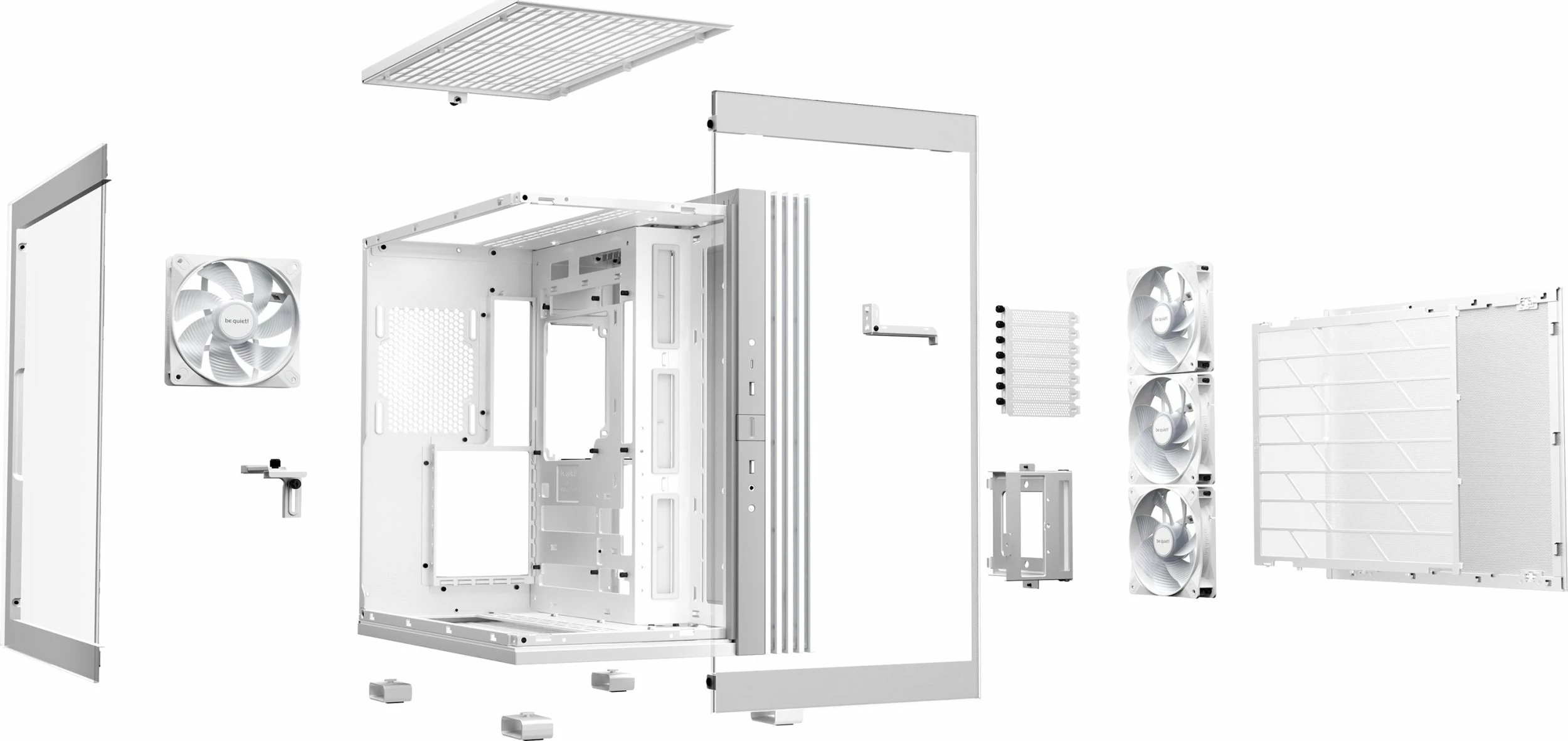 Kasë be quiet! Light Base 600 LX ARGB BGW68, Midi Tower ATX/mATX/Mini-ITX, e bardhë