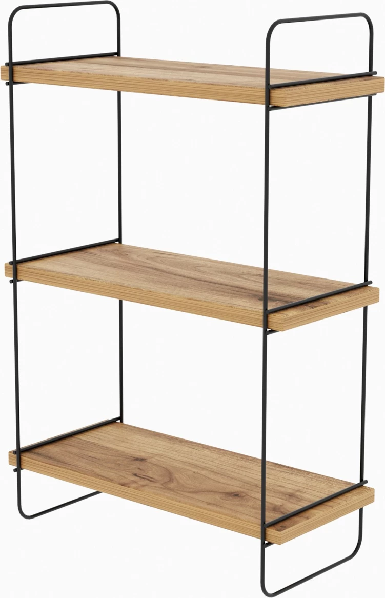 Raft muri industrial, ngjyrë Atlantic Pine, Hanah Home Pulalis, 40x66x20 cm