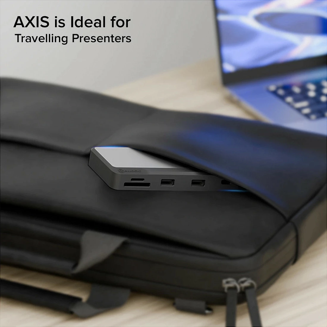 Dock USB-C ALOGIC Pro Axis 8-në-1, Dual Display 4K 60Hz, HDMI + DisplayPort, LAN, SD/MicroSD, Gri