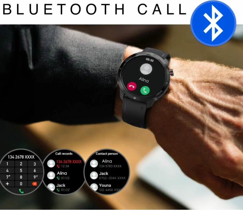 Smartwatch unisex Rubicon, e bardhë/argjend