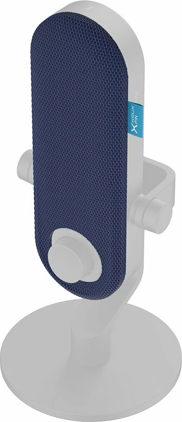 Mbulesë zëvendësuese për mikrofon Krux Pin Color Shield KRXC023, montim magnetik, blu