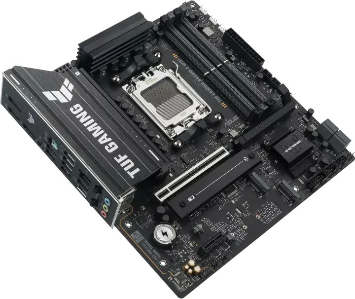 Pllakë amë, Asus TUF GAMING B850M-E WIFI, Socket AM5 AMD B850, mATX, 4x DDR5, PCIe 5.0, 3x M.2, WiFi 6E, 2.5GbE