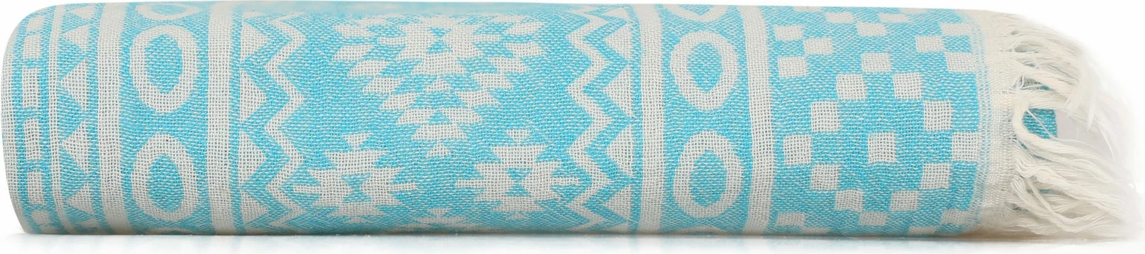 Peshqir plazhi Fouta, model qilimi, ngjyrë turquoise, Mijolnir, 90x170cm