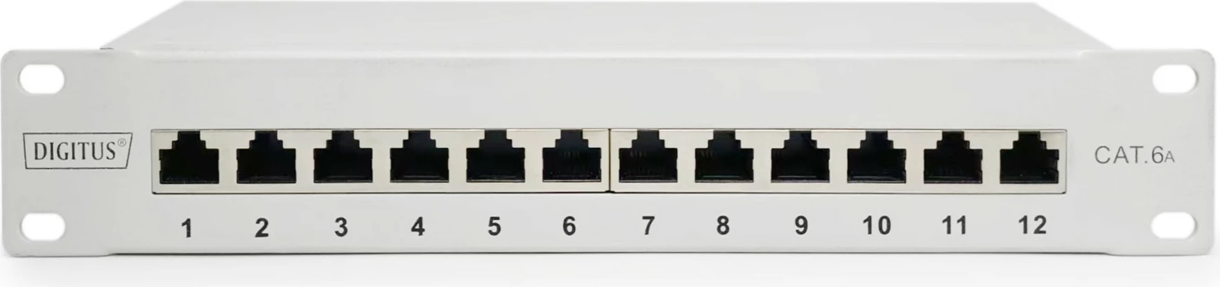 Patch panel Digitus Cat6a 12-port 10 inç gri
