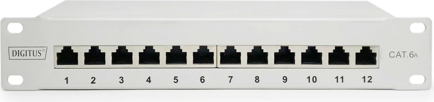 Patch panel Digitus Cat6a 12-port 10 inç gri