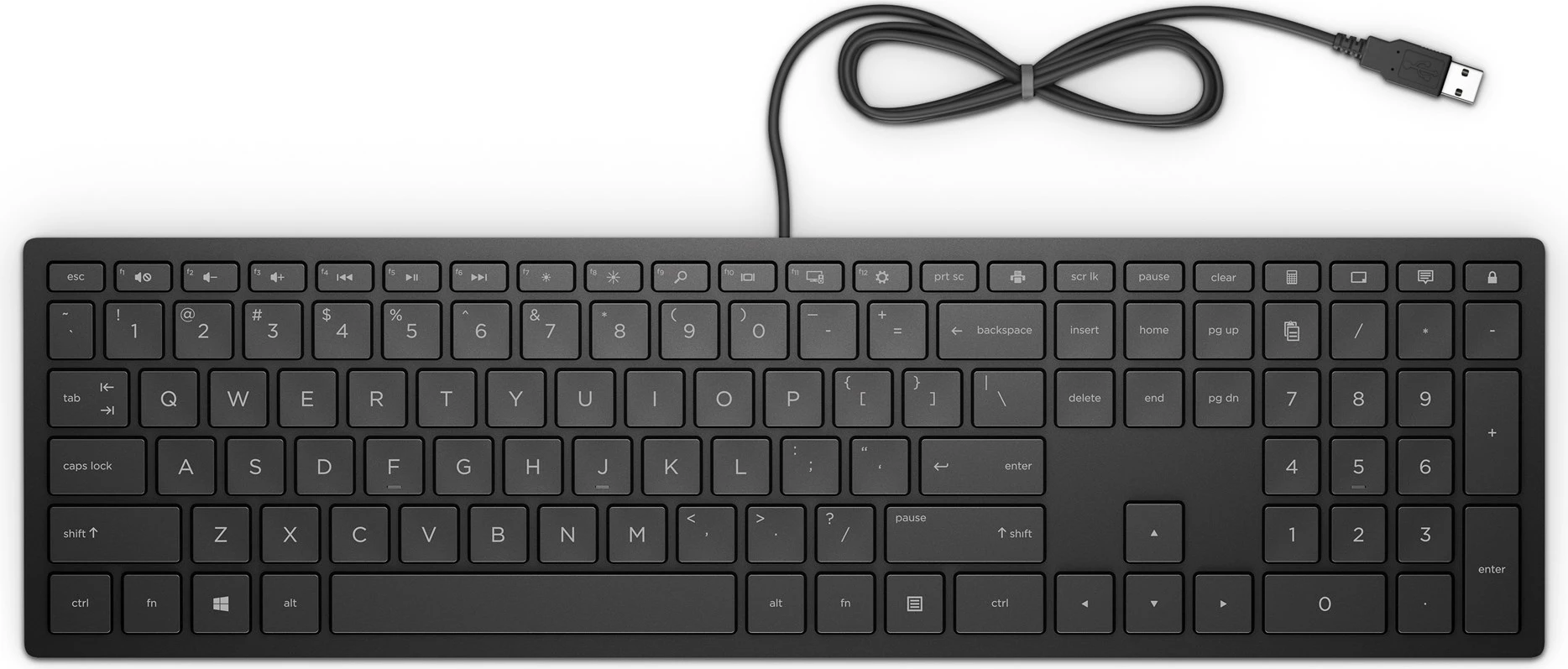 Tastierë HP Pavilion Wired Keyboard 300, e zezë