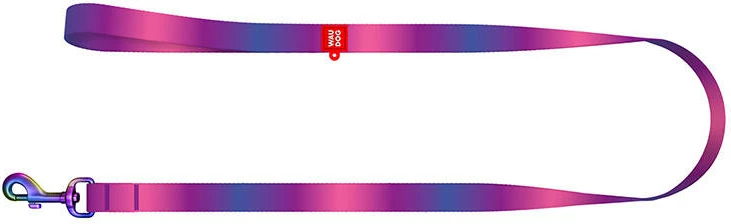 Mbajtëse qeni Waudog 46629, najlon gradient, 122 cm, 15 mm, vjollcë