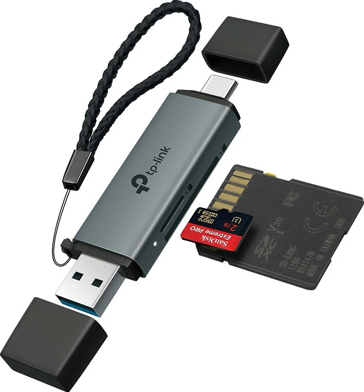 Lexues kartelash TP-Link UA430D, USB 3.1 Type-C/Type-A, SD & microSD, Plug & Play, i zi