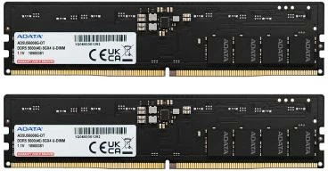 RAM memorje ADATA DDR5 AD5U560016G-DT 32GB (2x16GB) 5600MHz U-DIMM ECC, e zezë (set 2 copë)