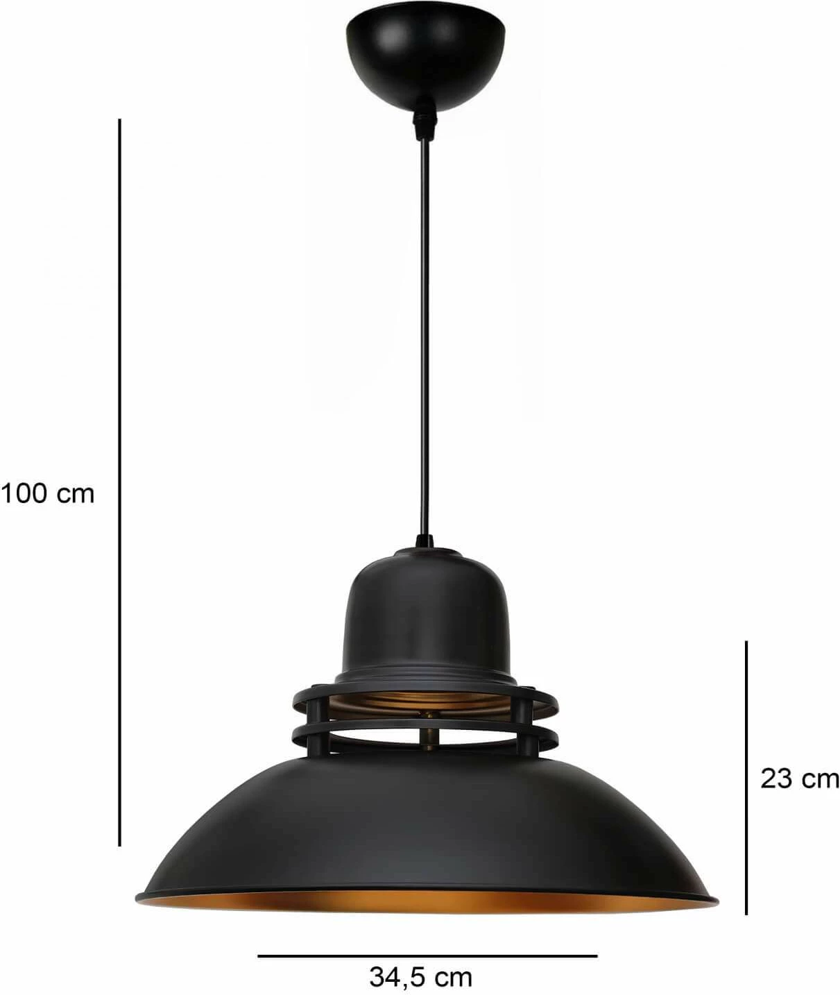 Llambë tavani Opviq, 241753, ngjyrë e zezë