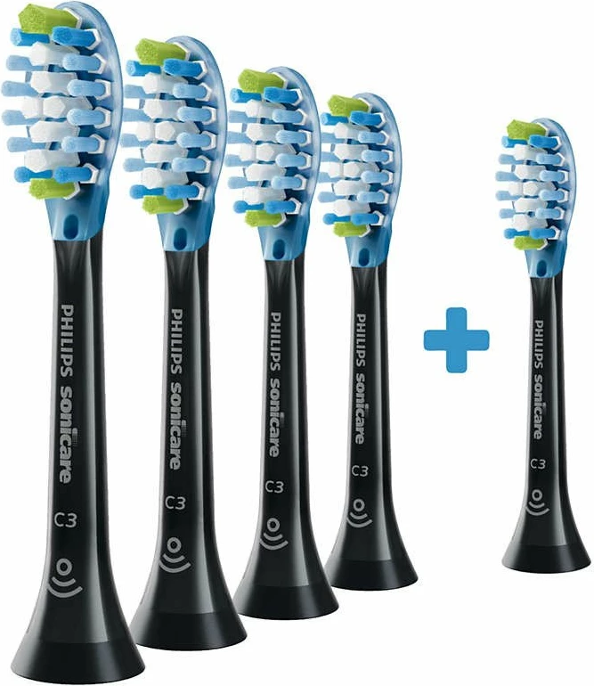 Kokë furçe dhëmbësh elektrike Philips Sonicare C3 HX9045/88, 5 copë, e zezë