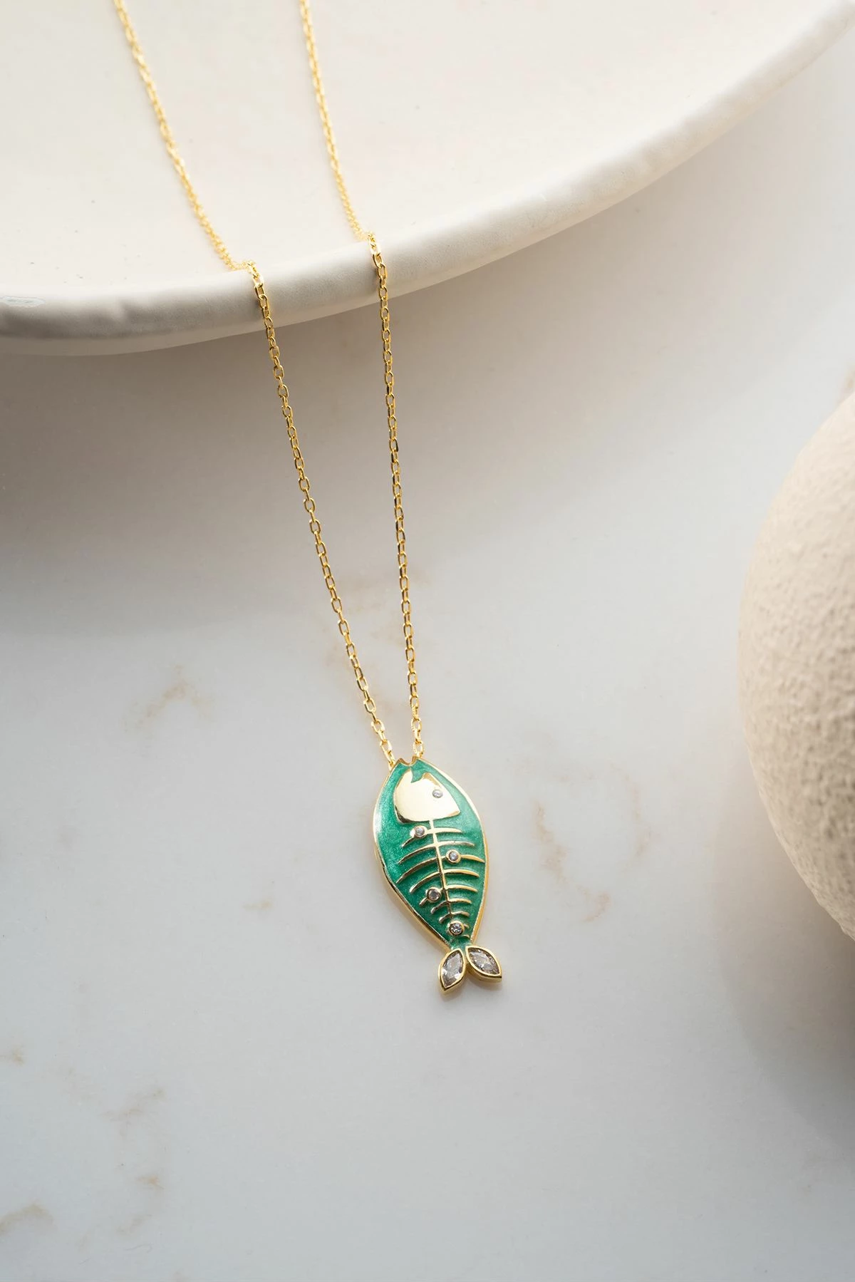 Qafore argjendi Jumeon, ngjyrë e verdhë, SİLVANOJEWELRY303