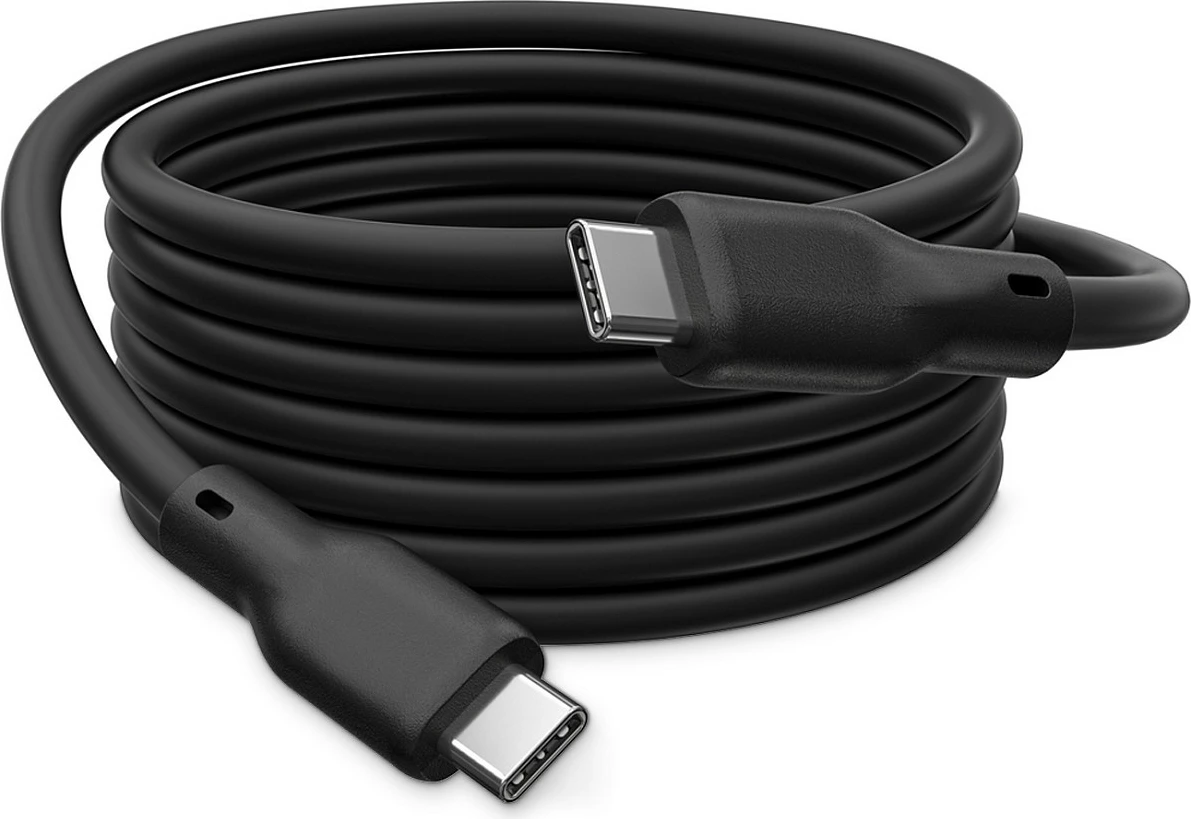 Kabllo USB4.0 Digitus Type-C në Type-C, silikon, 1.5 m, e zezë