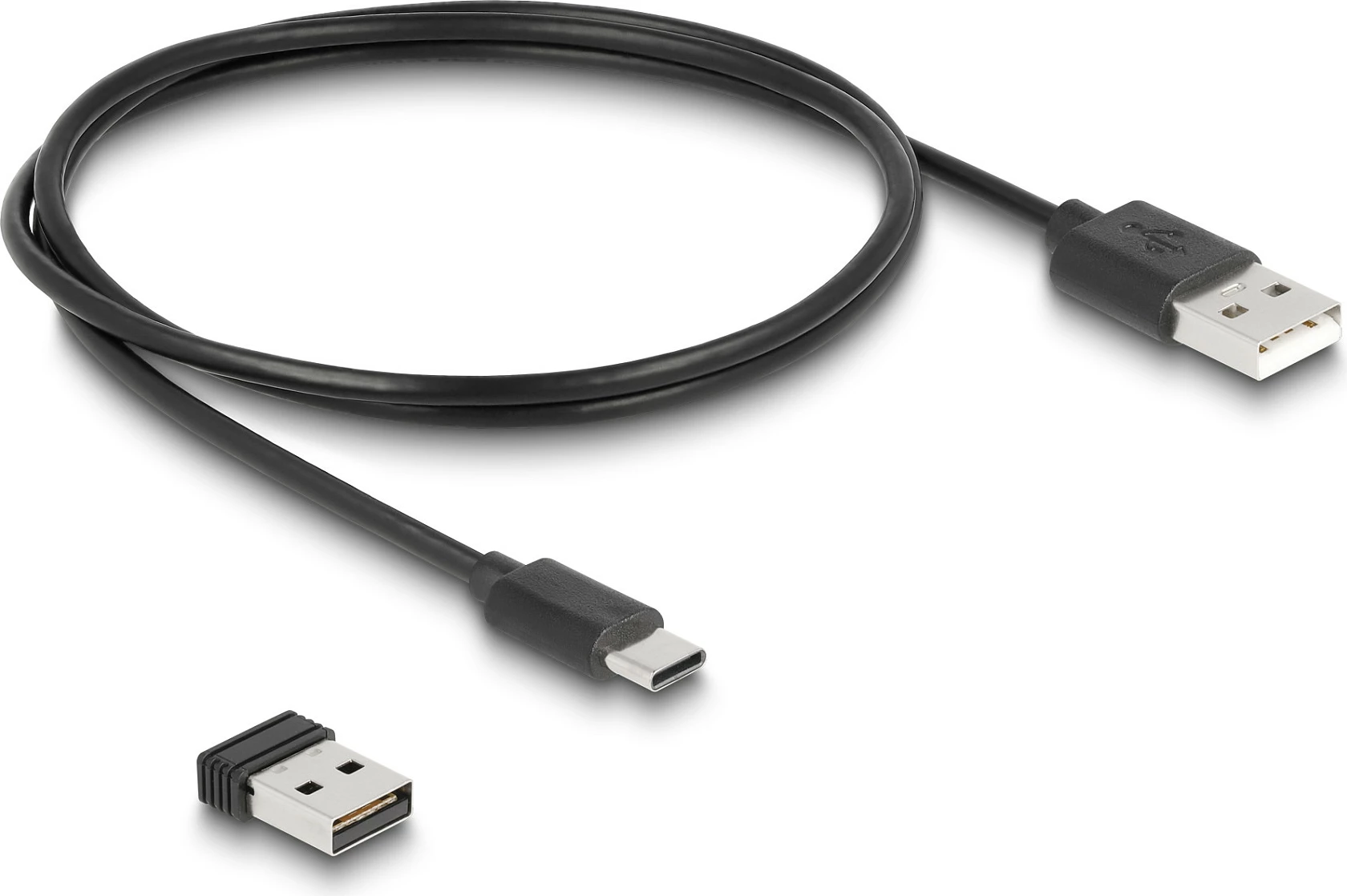 Skaner barkodi unazë DeLOCK, 1D/2D, Bluetooth 4.1/2.4GHz, USB-C, 1280x800, i zi