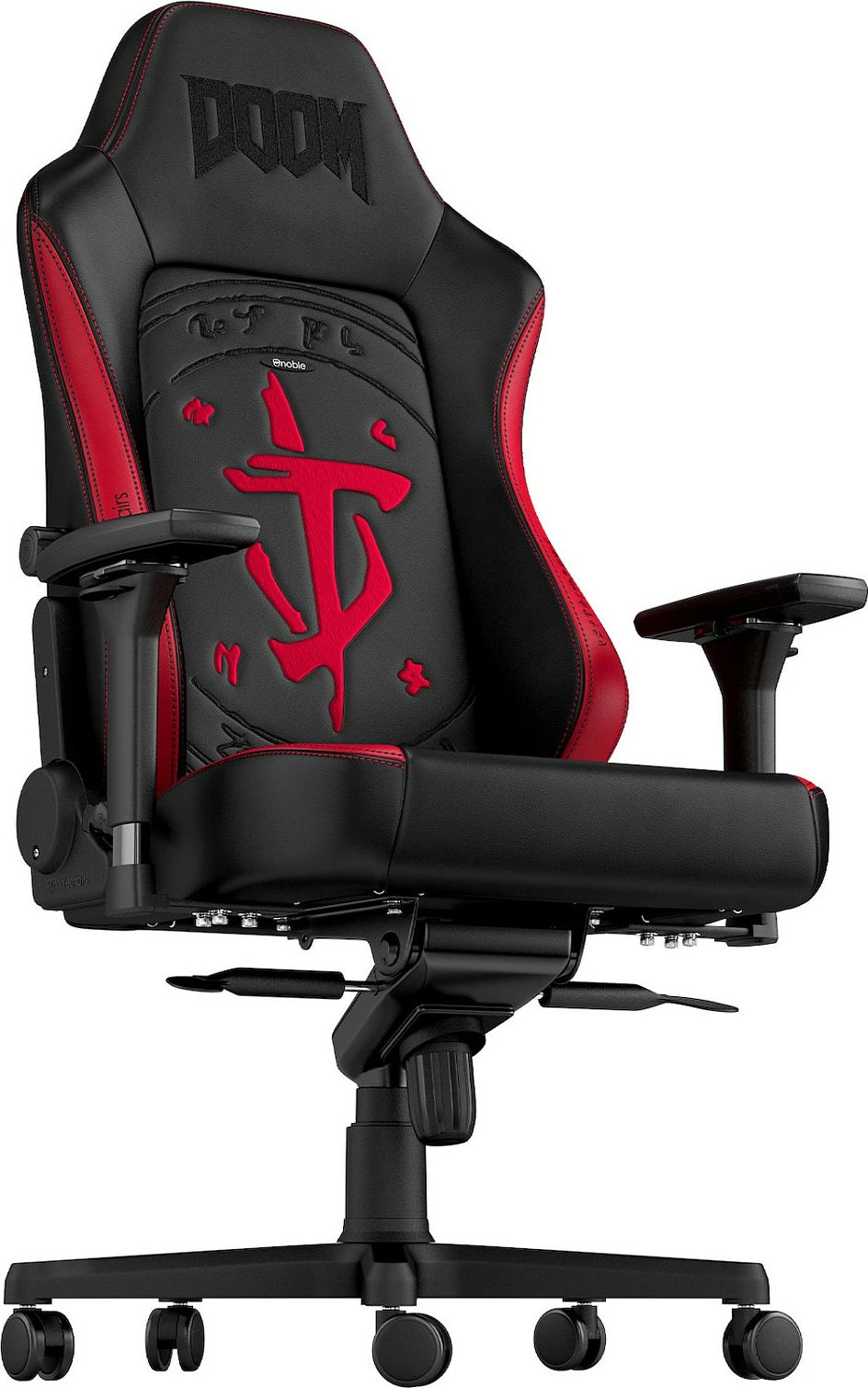 Karrige gaming Noblechairs HERO, DOOM Edition, e zezë/kuqe
