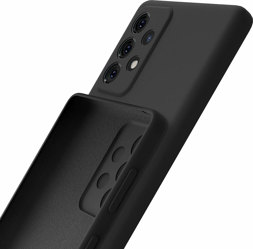 Mbështjellës silikon Samsung Galaxy A53 5G 3mk, i zi