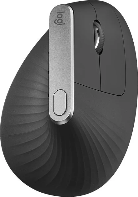 Maus vertikal Logitech MX, pa kabllo, gri