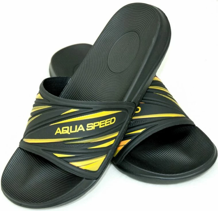 Papuqe meshkujsh Aqua-Speed Idaho M, të zeza/verdha