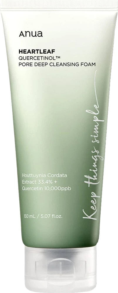 Shkumë pastruese për fytyrë Anua Heartleaf Quercetinol Pore Deep Cleansing Foam për femra 150ml