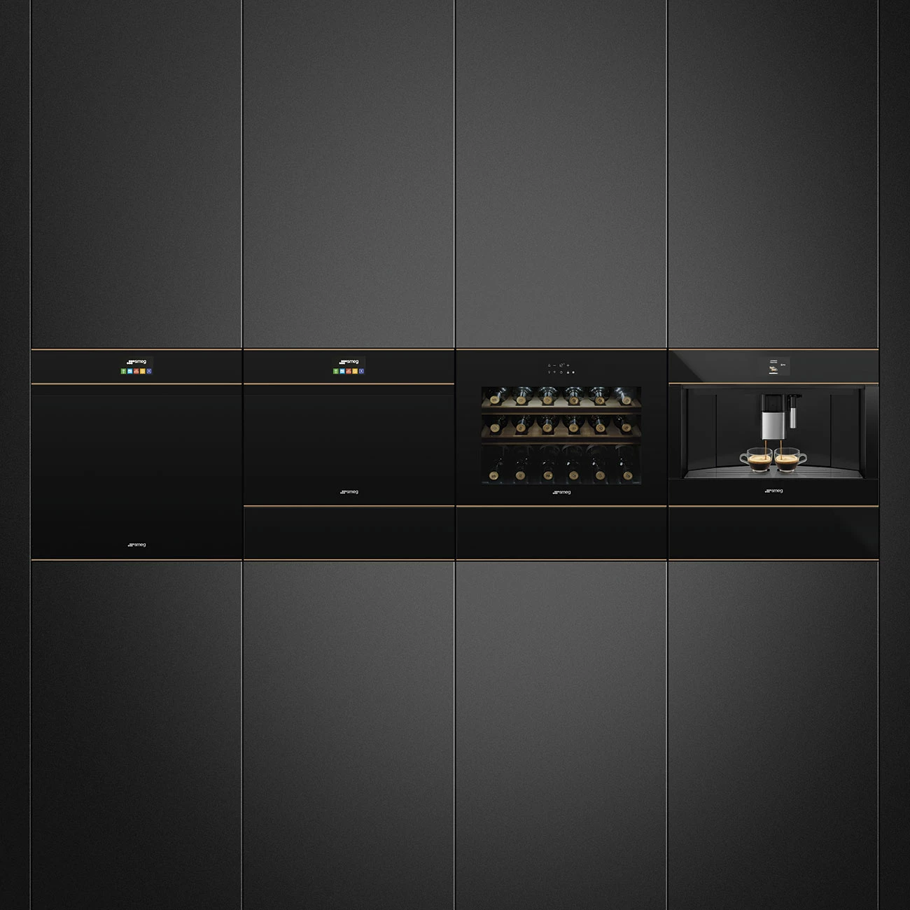 Sirtar ngrohës SMEG CPR615NR Dolce Stil Novo, i zi/bakër