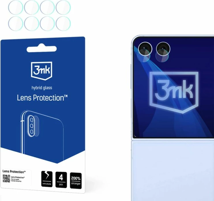 Mbrojtës xhami hibrid për kamerë 3mk Protection për Samsung Galaxy Z Flip 7