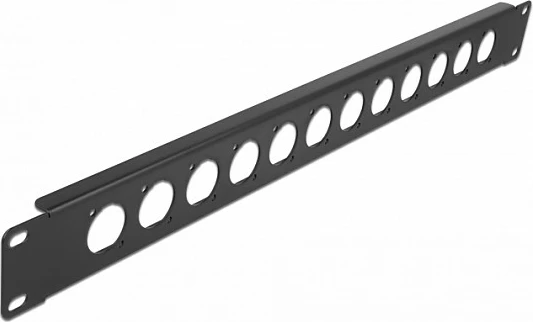 Patch panel DeLOCK 19" D-Type, 12 porta, 1U, i zi
