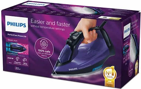 Hekur me avull Philips GC3925/30 PerfectCare 2500 W, rezervuar 300 ml, shpërthim avulli 180 g/min, vjollcë