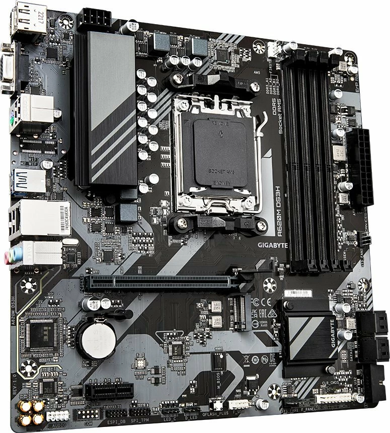 Pllakë amë Gigabyte A620M DS3H Micro ATX, DDR5, PCIe 4.0