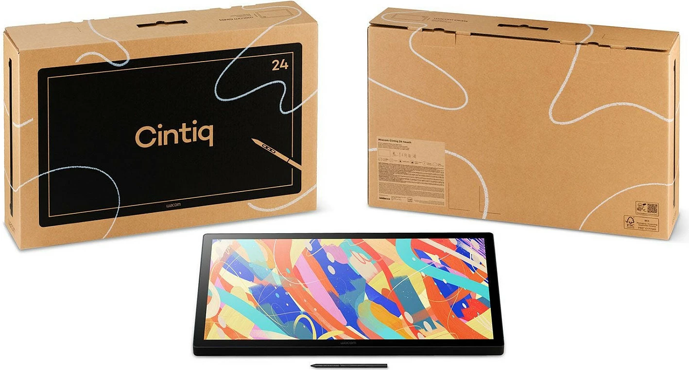 Tablet grafik me ekran Wacom Cintiq 24 DTK246, 23.8", QHD 2560x1440, 8192 nivele presioni, e zezë