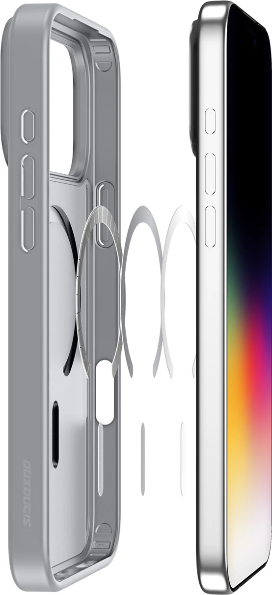 Mbështjellës Dux Ducis Yind për iPhone 17 Pro, MagSafe, Gri