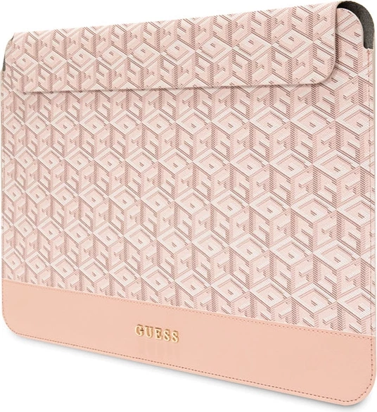 Mbështjellës laptopi Guess GCube Stripe, 14", Rozë