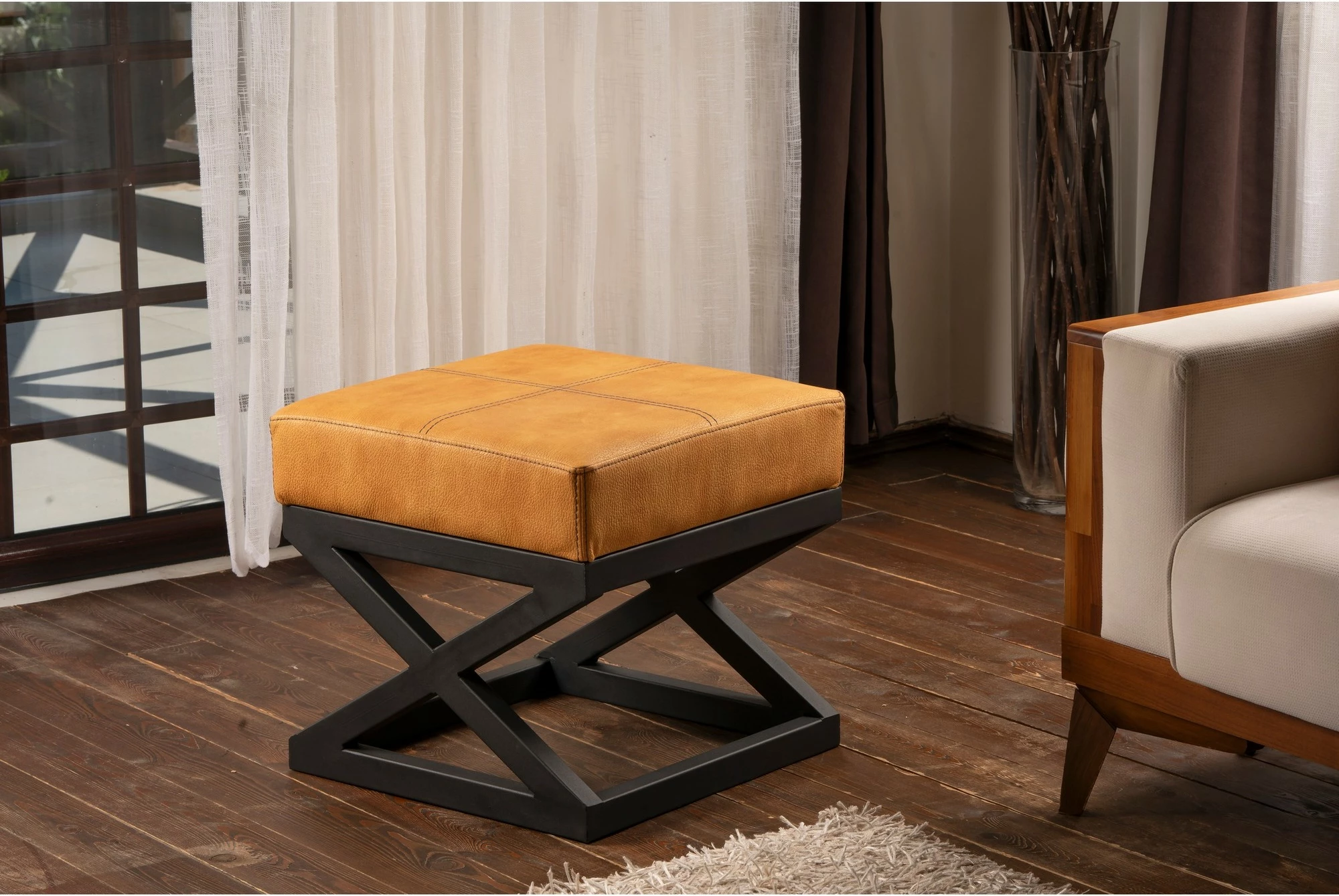 Puf Mustard Atelier del Sofa, Krupa