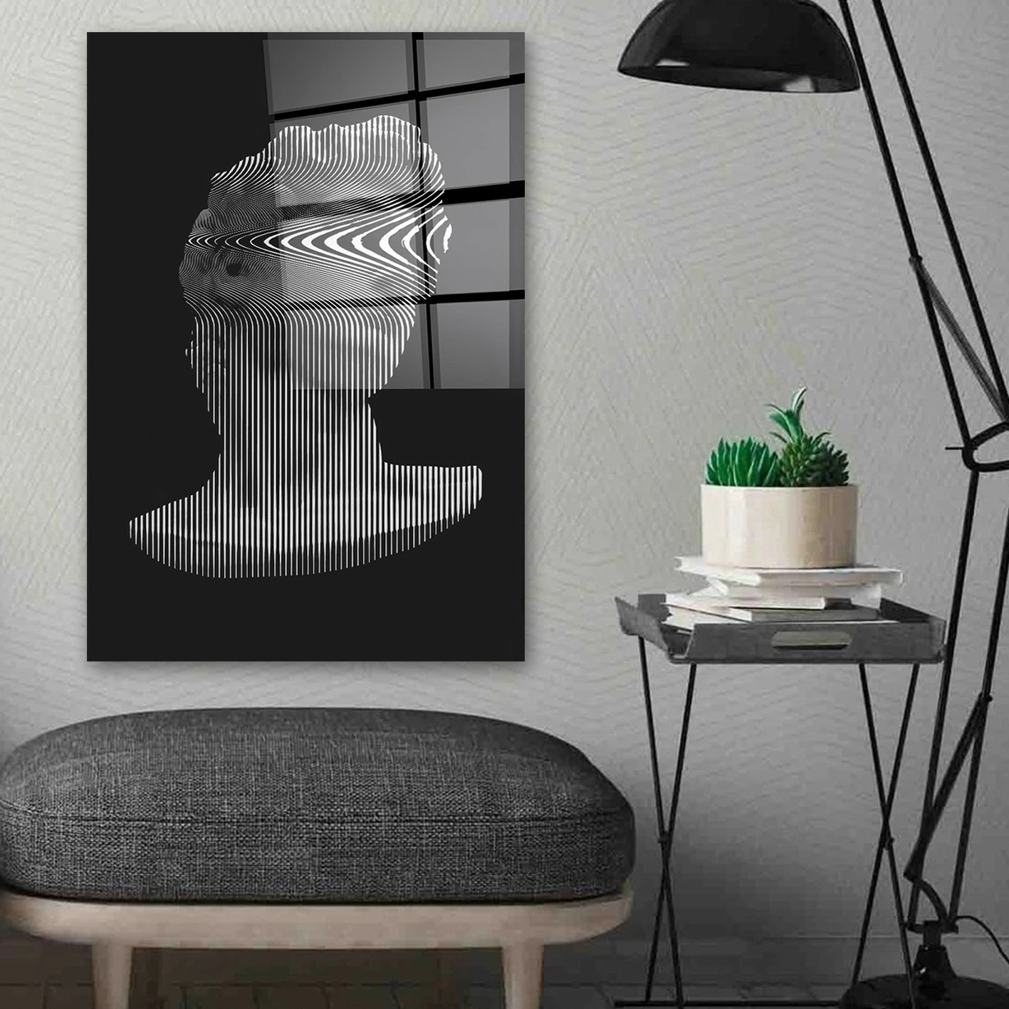 Pikturë dekorative prej xhami të temperuar, Wallity, CAM3758 - 70100