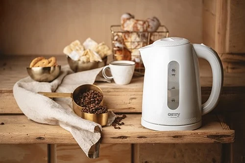 Çajnik elektrik Adler CR 1254W, 1.7 L, i bardhë, 2200 W