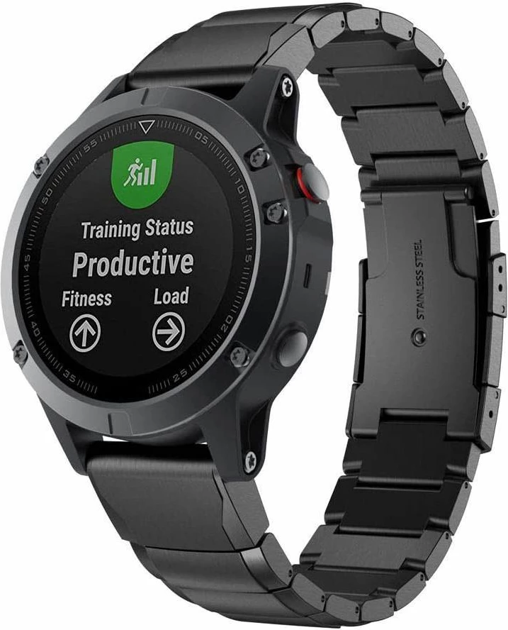 Rrip çeliku Tech-Protect SteelBand për Garmin Fenix 3/5X/3HR/5X Plus/6X/6X Pro/7X, Zi