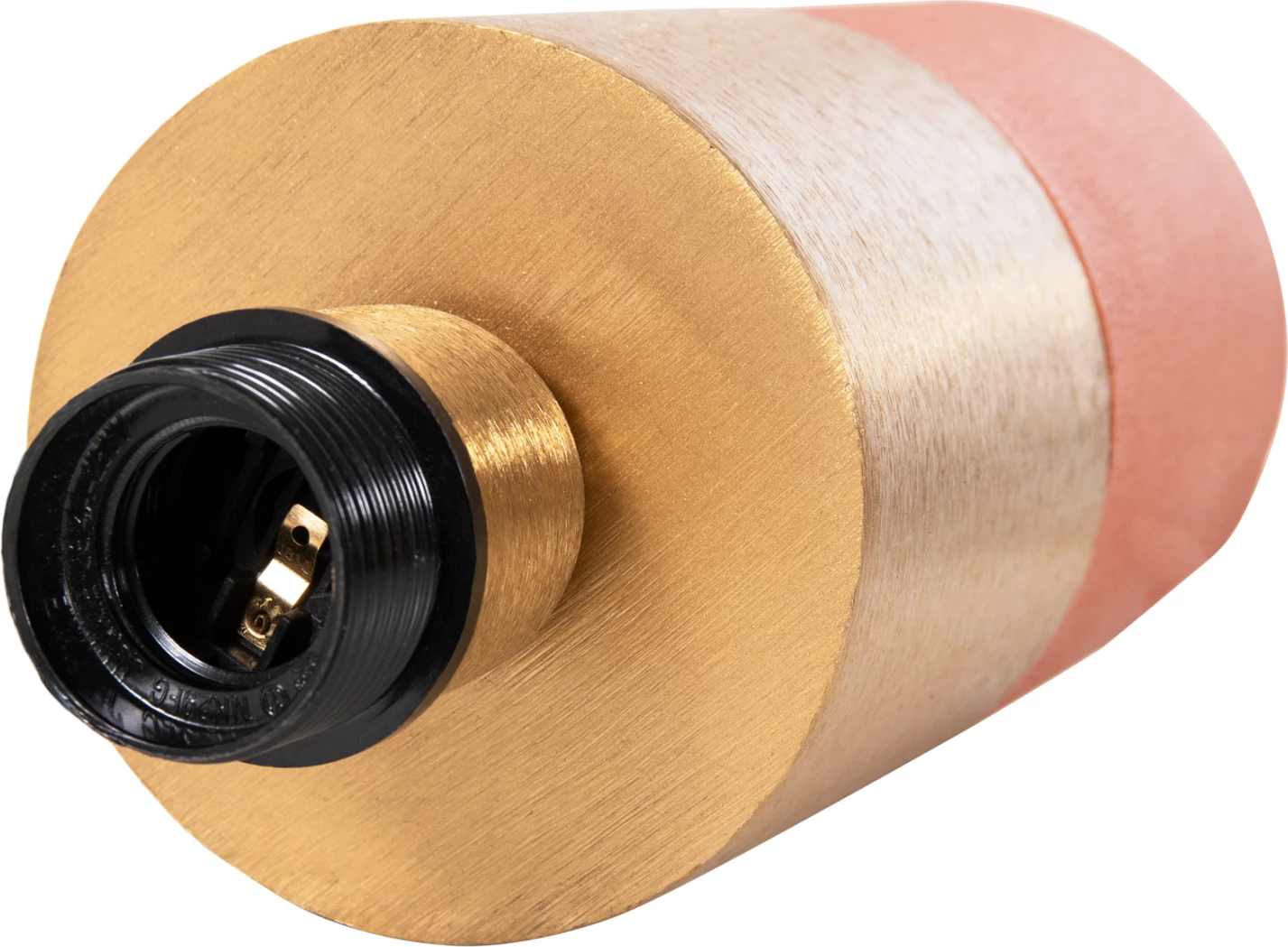 Llambë tavoline pune, metalike, portokalli-ari, FH4245.08, Φ20.5x32.5H cm