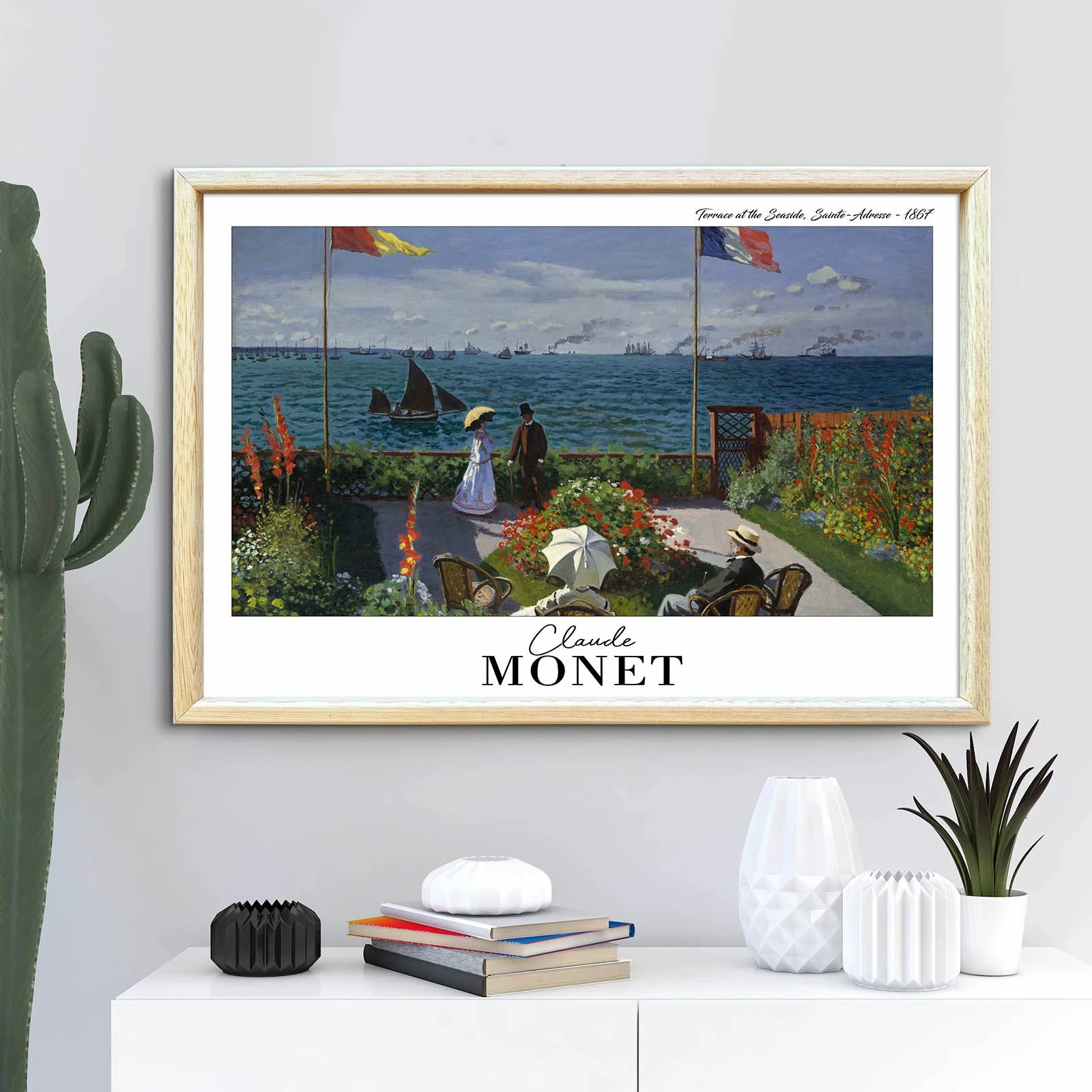 Pikturë dekorative me kornizë, Wallity, 4262AHSMONET-019, shumëngjyrëshe, 42x62cm
