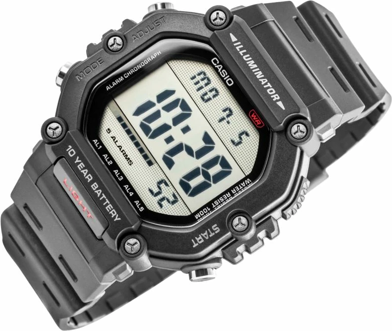 Orë dore digjitale për meshkuj Casio AE-1600H-1AVEF, e zezë, me kuti